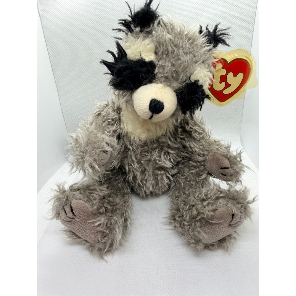Ty Attic Treasures Radcliffe the Raccoon Plush Vintage 1993 3rd Gen Tag Grey 8in